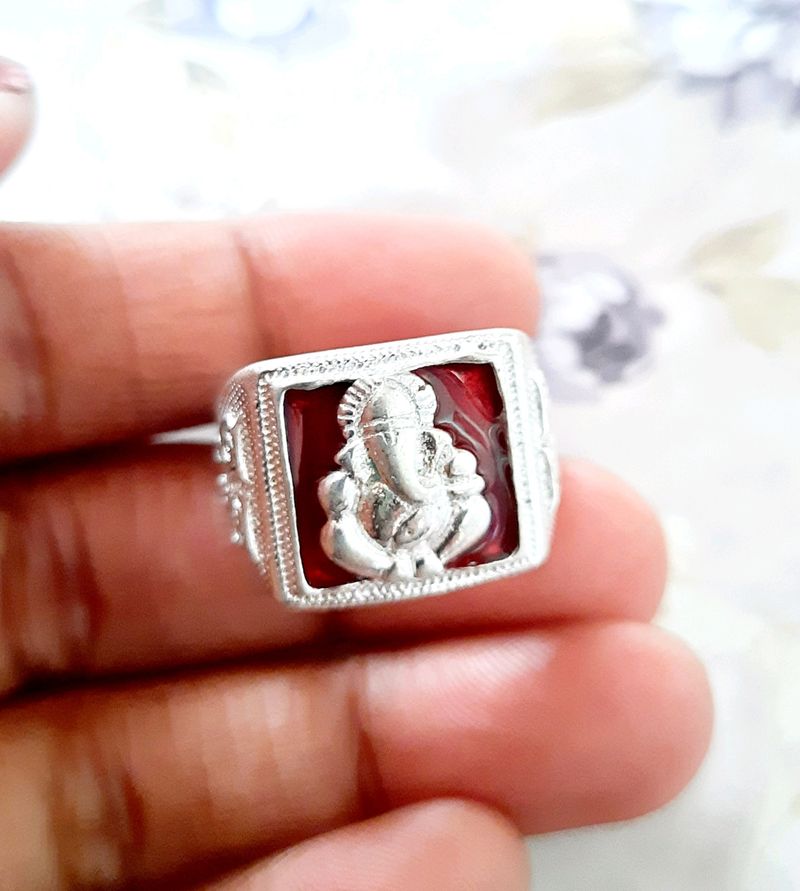 Chandi / Silver Ganesha Rings