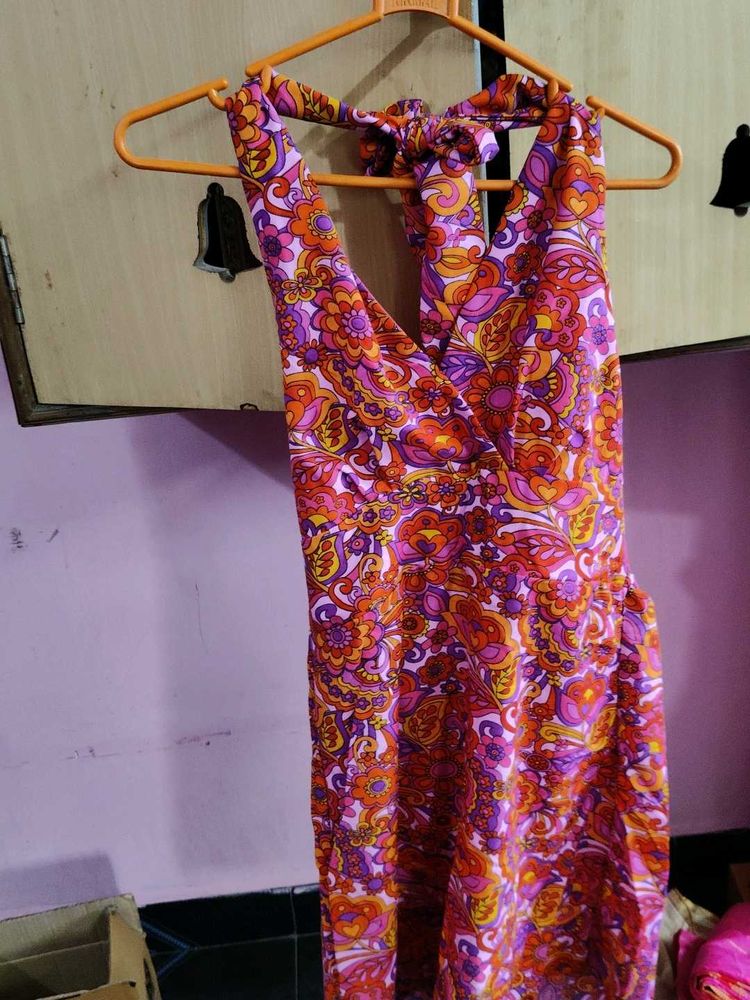Floral Halter Dress