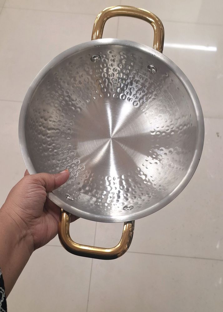 Heavy Kadhai With Brass handel