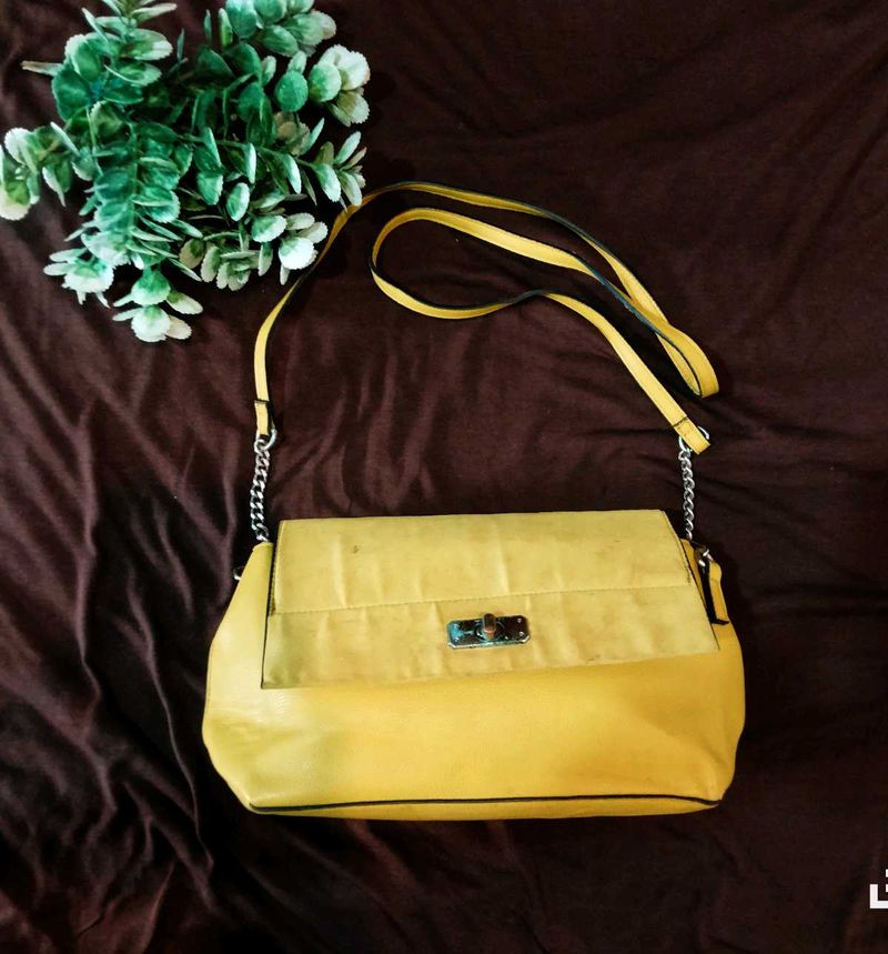 yellow stylish bag