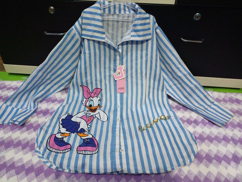 New With Tag Long Cotton Shirt