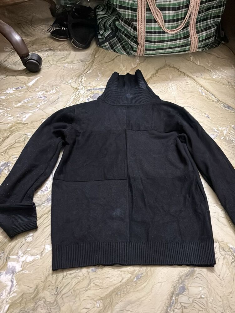 Black Turtleneck Sweater