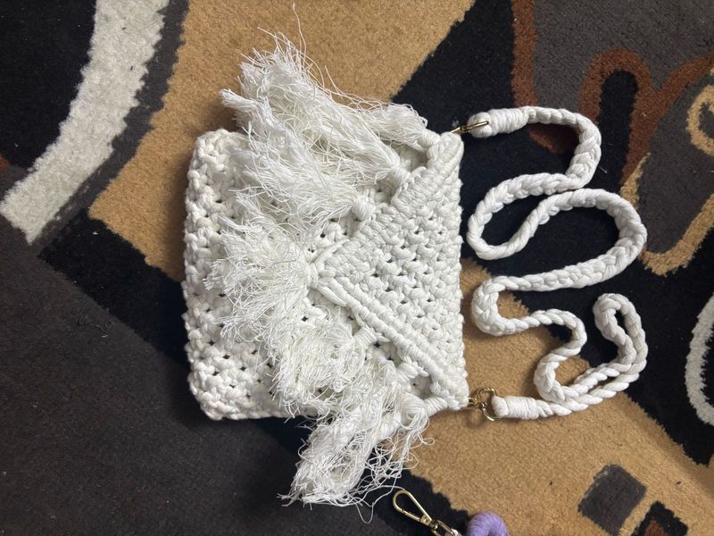 Handmade Macrame Sling With Detachable Straps
