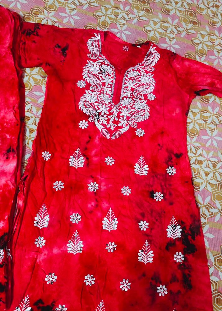 Kurta With Plazo Set Full Mirror Work