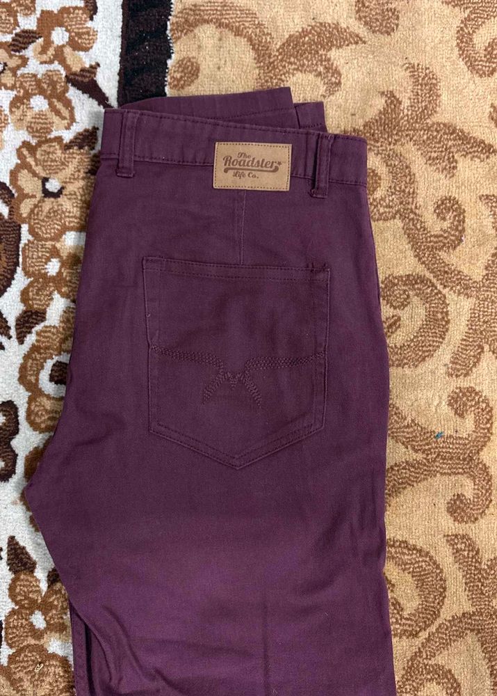 Roadster Style Co. Maroon Pants Nen