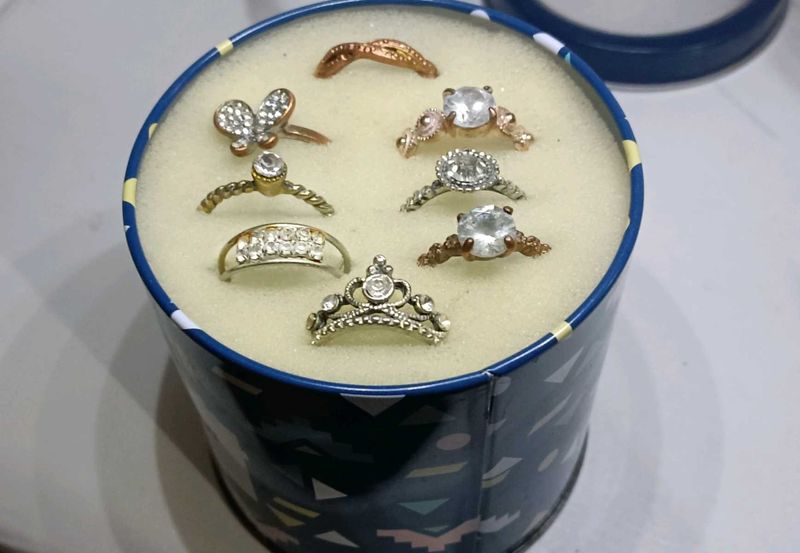 Ring Set under 300 💍pack of any  8 rings✨