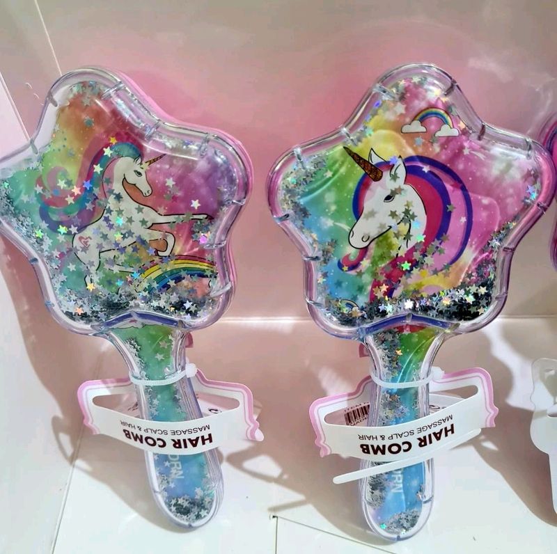 Unicorn  hair brush Comb For Girls
