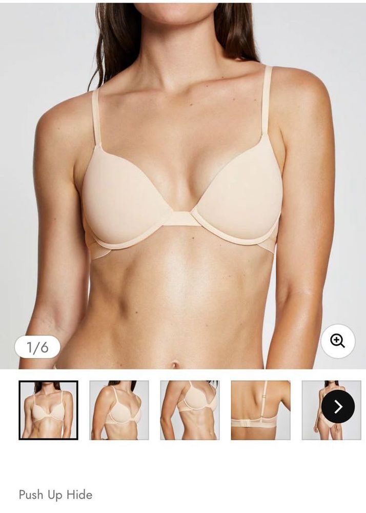 Elegant Push-Up Bra With Mesh Design
