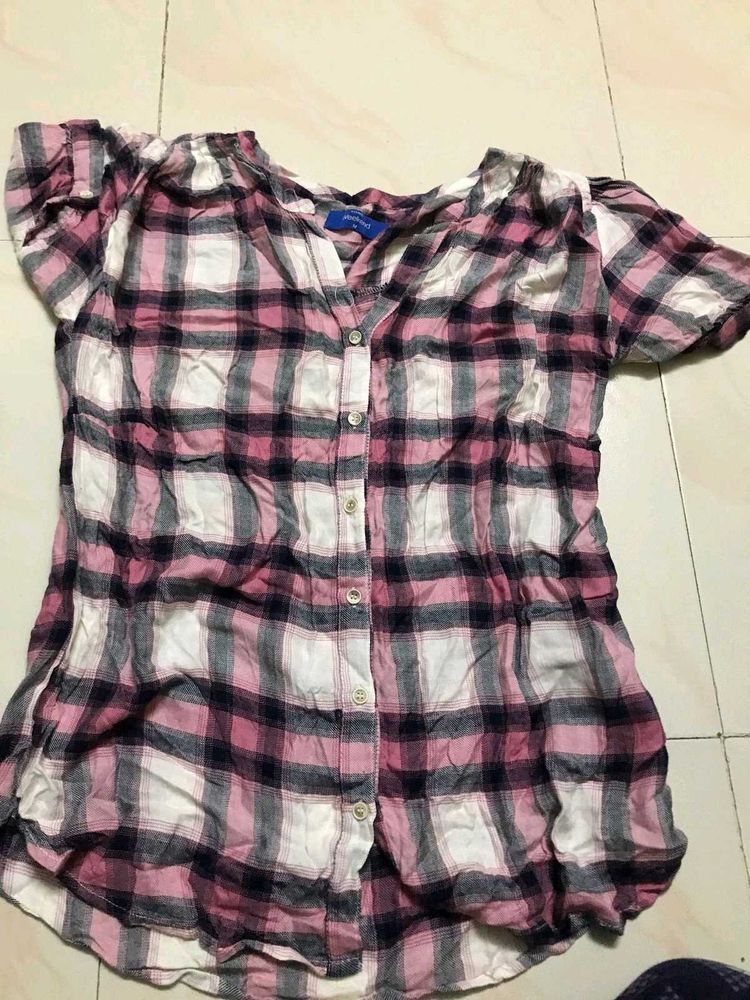 Pink Checked Shirt