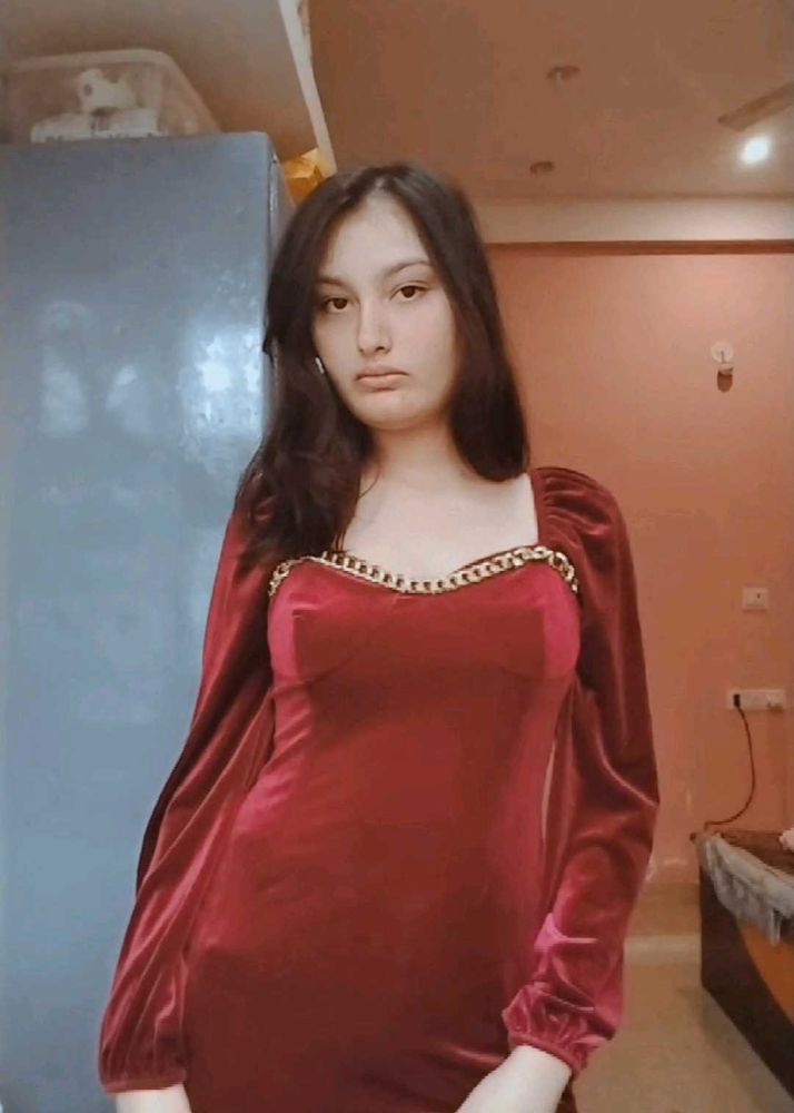 Elegant Velvet Long Sleeve Dress