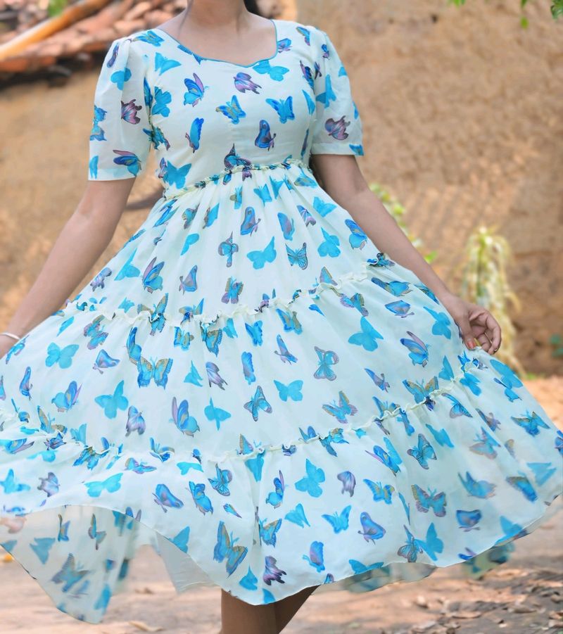Butterfly Frock With 3 Steps