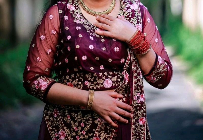 Elegant Embroidered Indian Outfit
