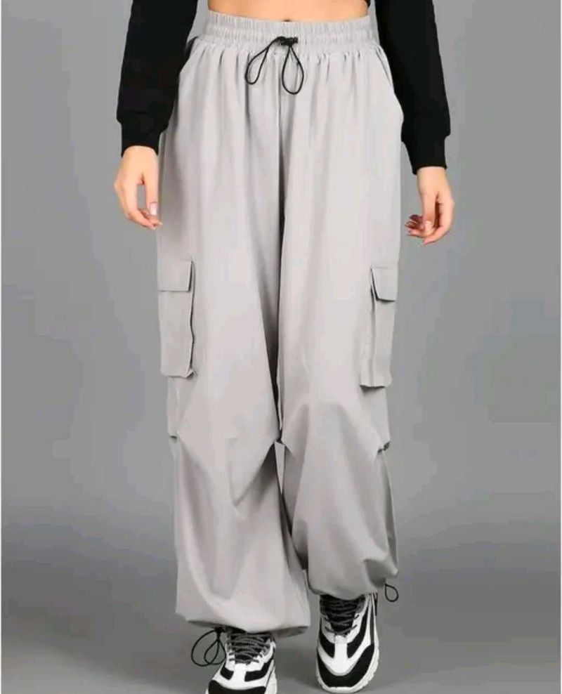 Grey Cargo Pants