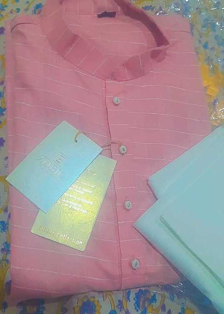 Men&#39;s Pink Kurta Pajama Set