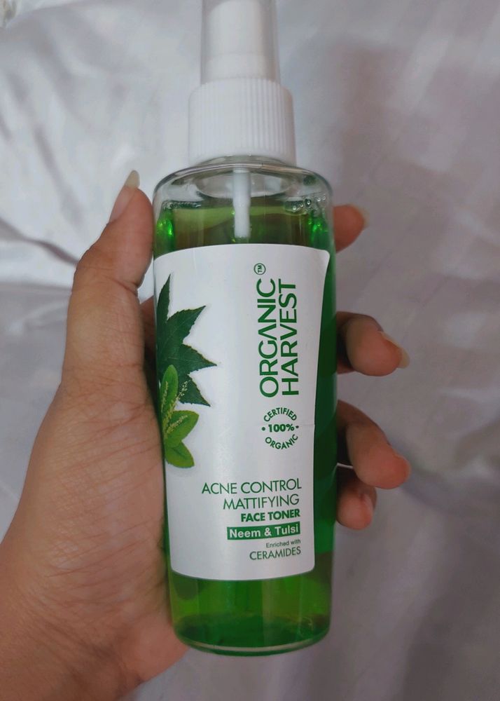 Organic Harvest Face Toner | Acne Control Mattifying | Neem And Tulsi |