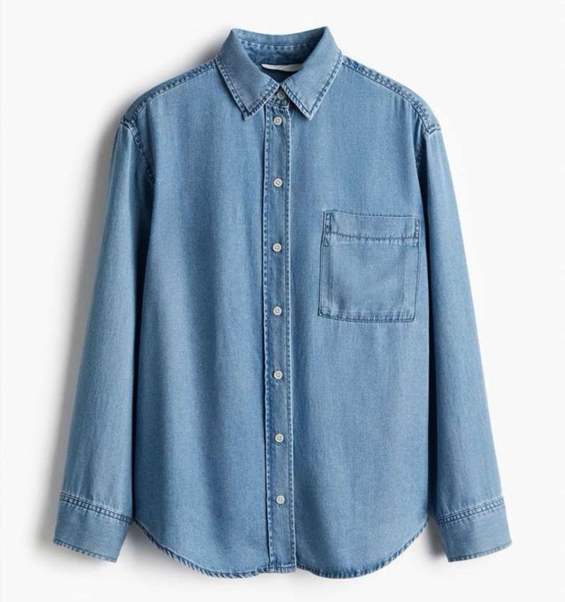 H&amp;M Lyocell Denim Shirt