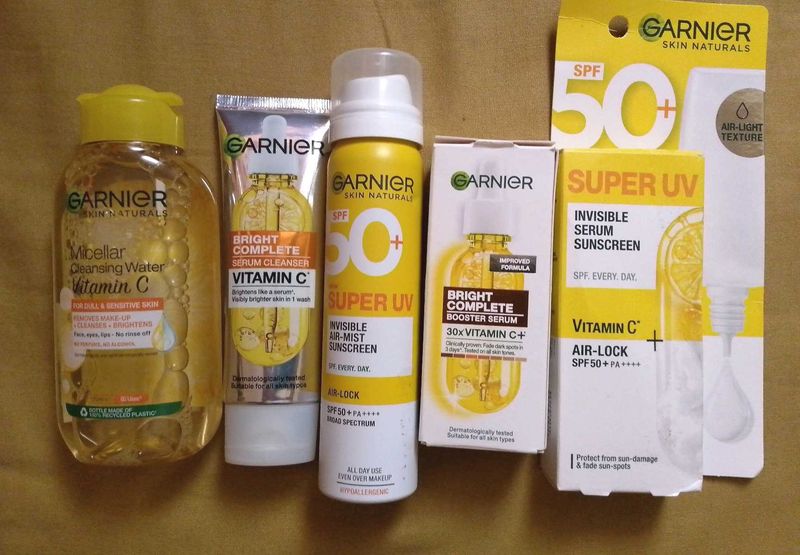 Garnier Skincare products vitamin c range