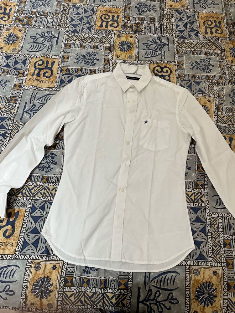 Men's White Long Sleeve Shirt