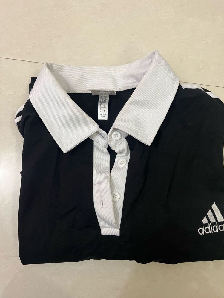 Adidas Black Polo T-Shirt