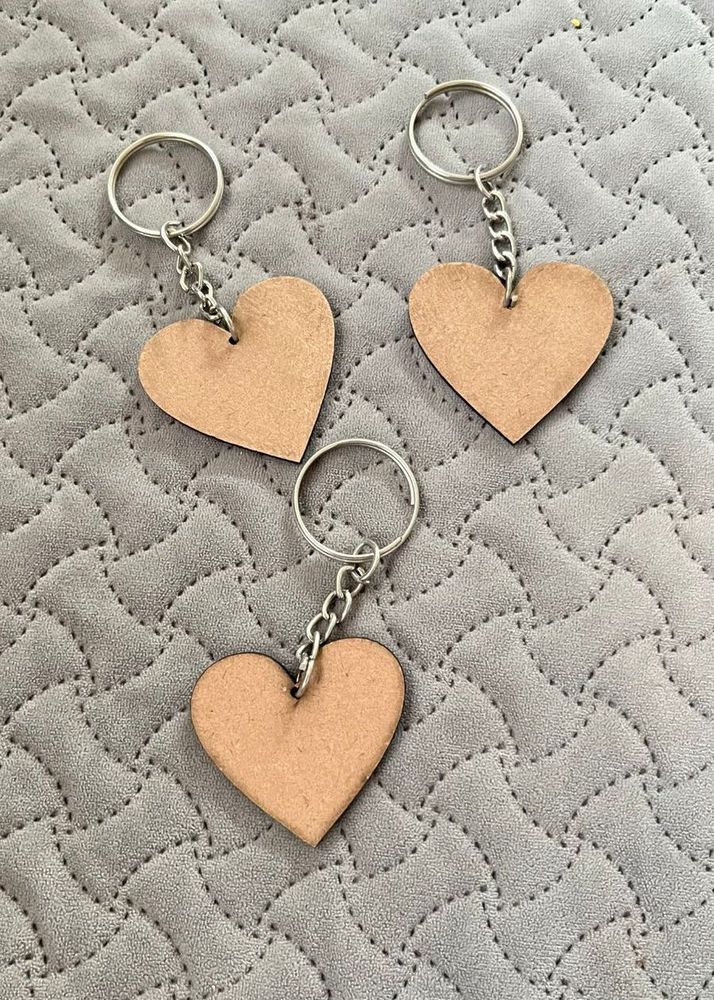 Wooden Keychain Set Of 3