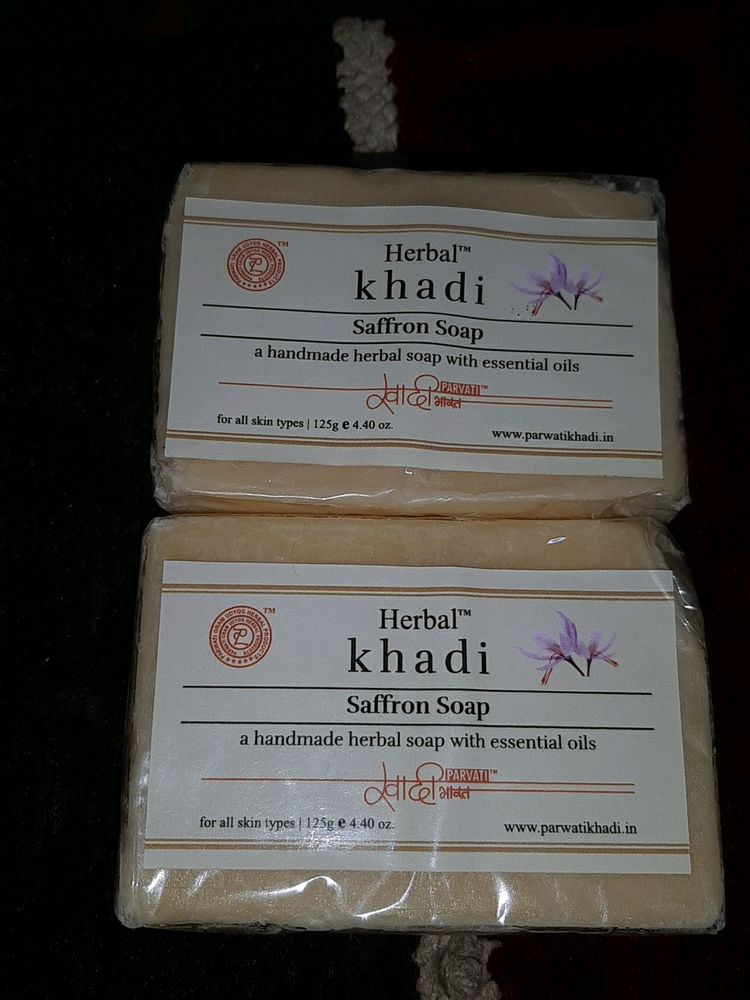 Herbal Khadi Saffron Soap