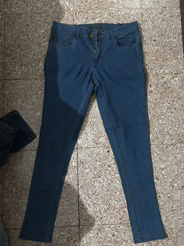 Dark Blue Denim Jeans