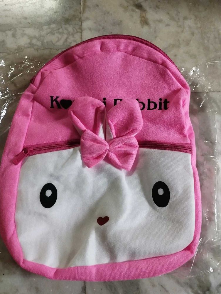 Cute Pink Rabbit Backpack