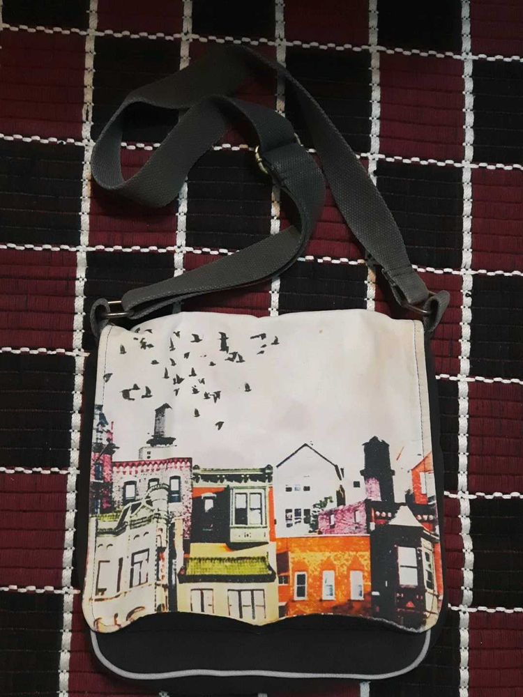 Unique Cityscape Crossbody Bag