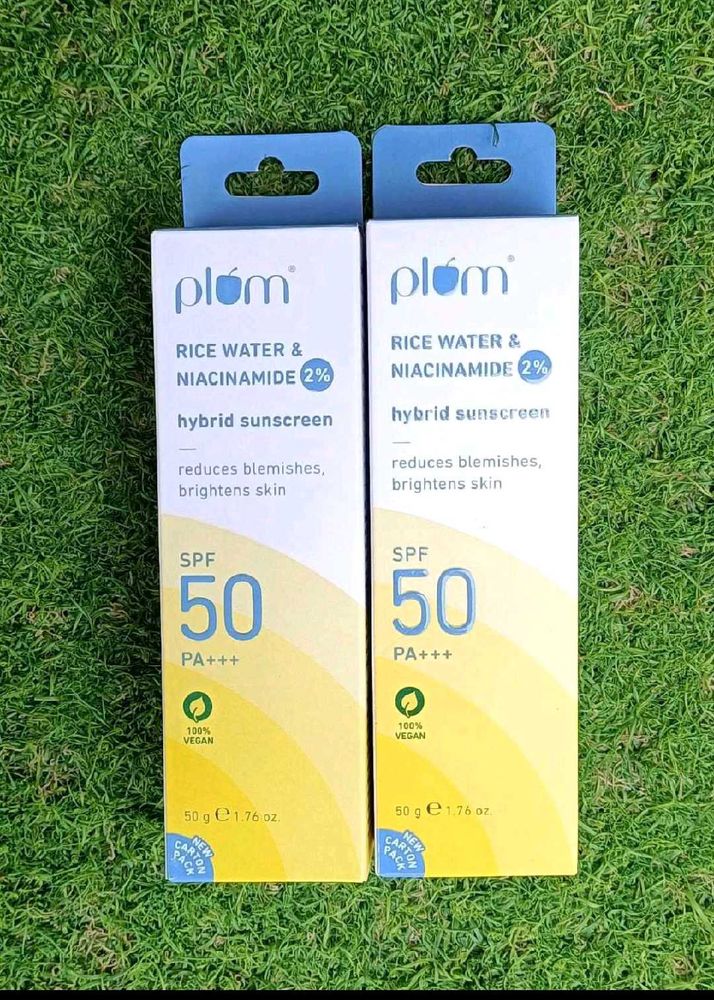 Plum Rice Water &amp; Niacinamide Sunscreen new combo