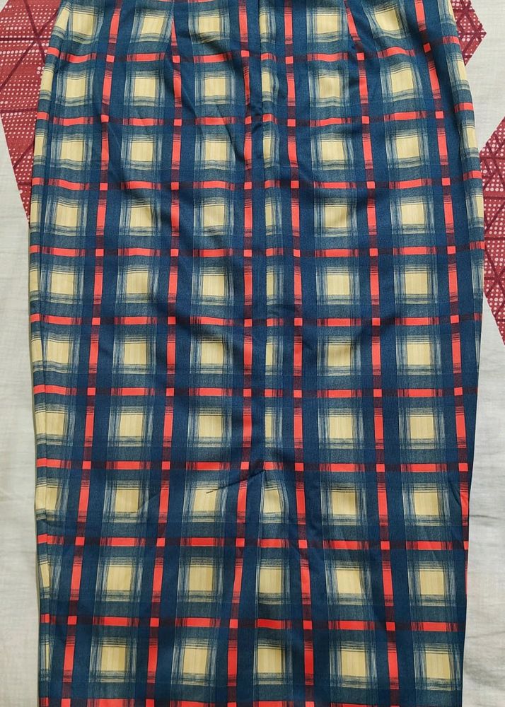 [PRICE DROPPED!] Multicolored Checkered Skirt