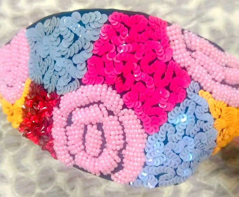 Sequin Floral Headband