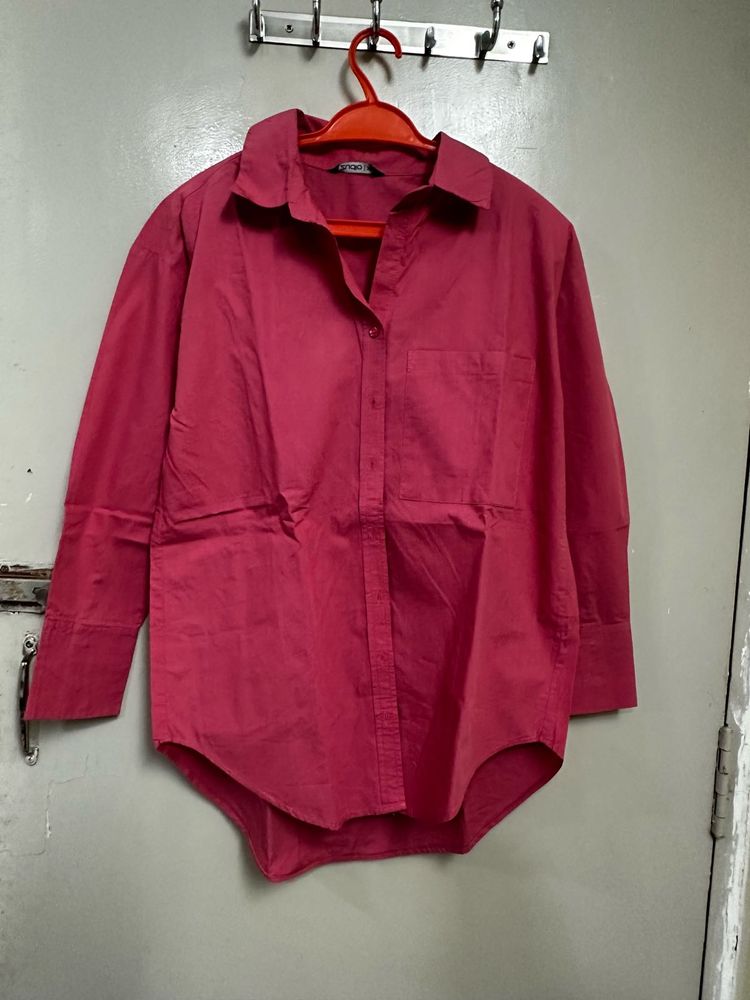 Pink Oversized Shirt