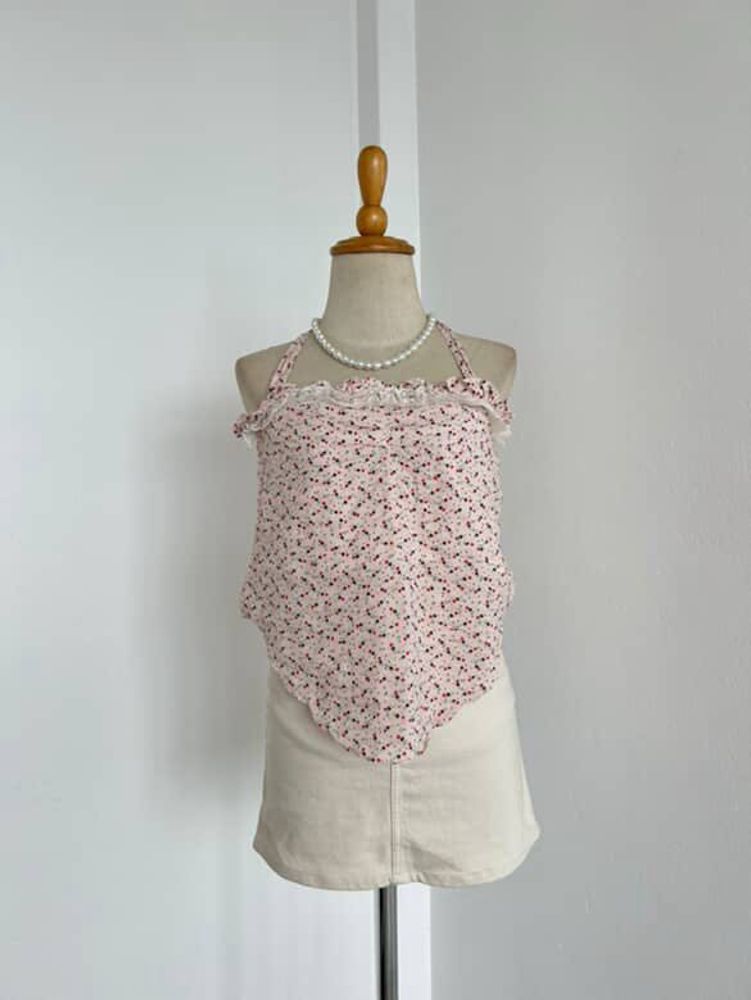White Lace Floral Top