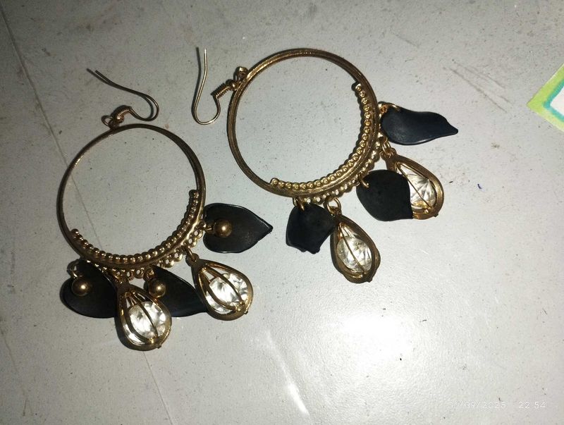 Black Gold Earrings