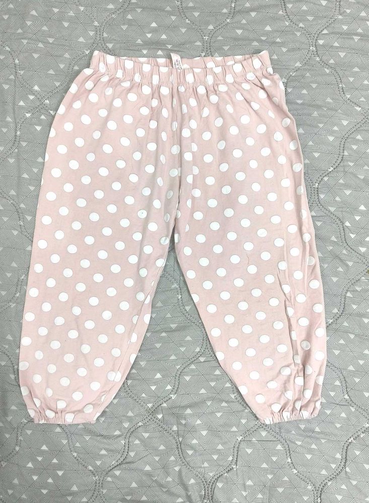 Polka Dot Cotton Capri for Kids