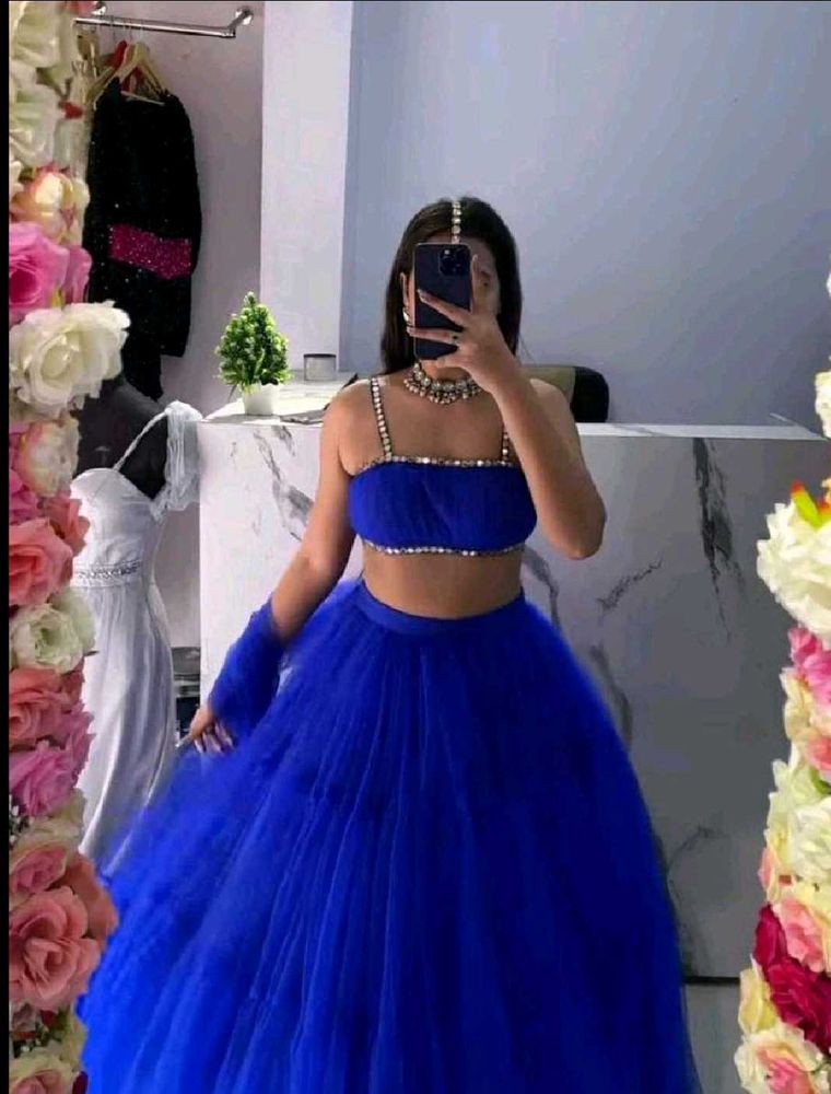 Royal Blue Lehenga Choli Set