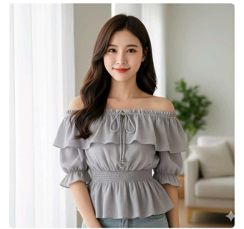 🎀Korean Offshoulder Top