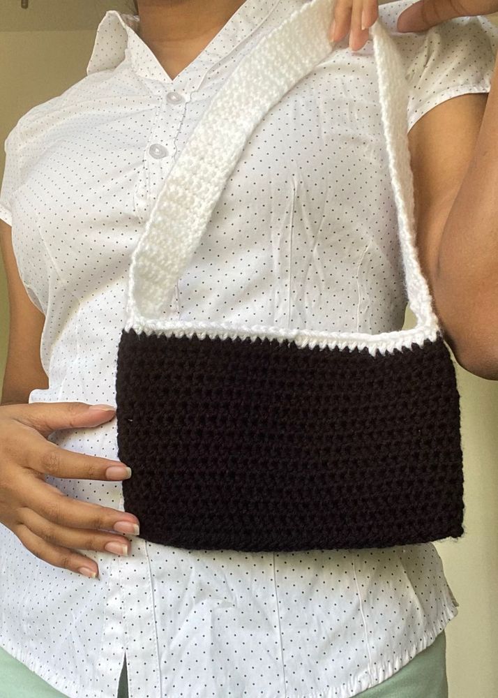 Crochet Shoulder Bag - Handmade