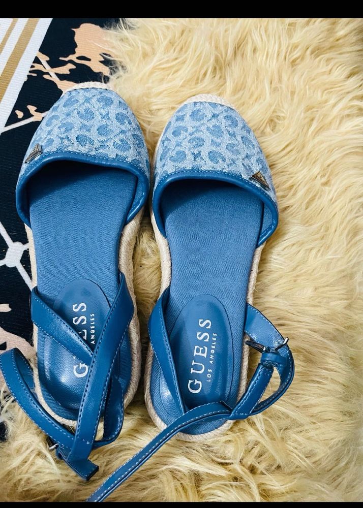 Guess Denim Espadrille Flats