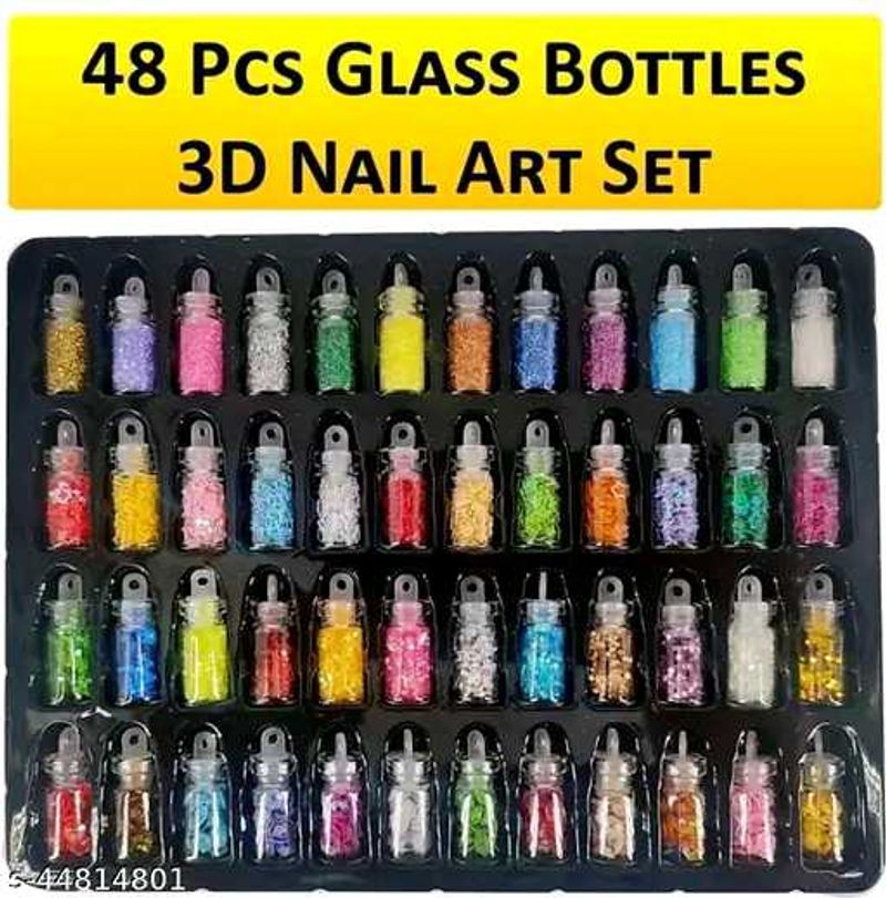 48 Pieces 3d Nail Art Set