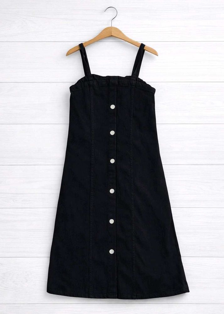 Cute Black Button-Down Dress
