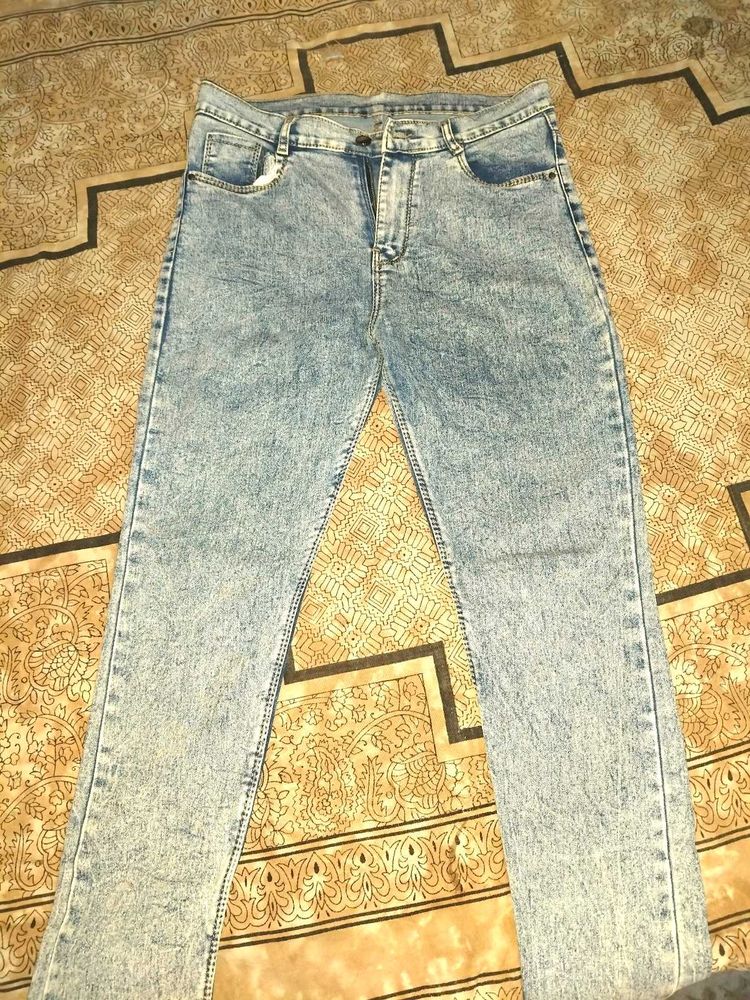 Acid Wash Denim Jeans