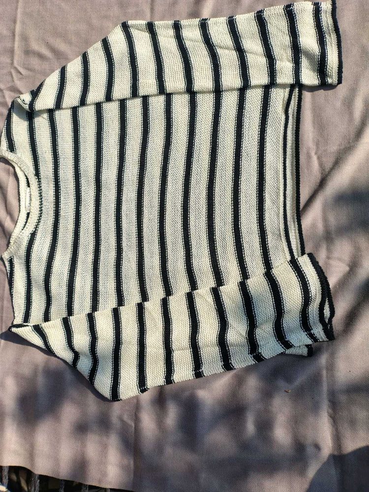 Striped Knit Top