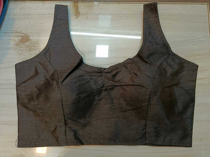 Black Sleeveless Bollywood Blouse