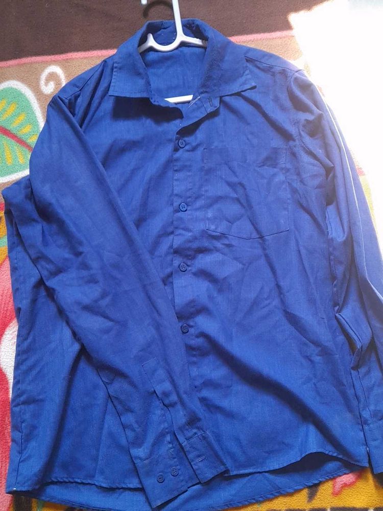 Blue Long Sleeve Shirt
