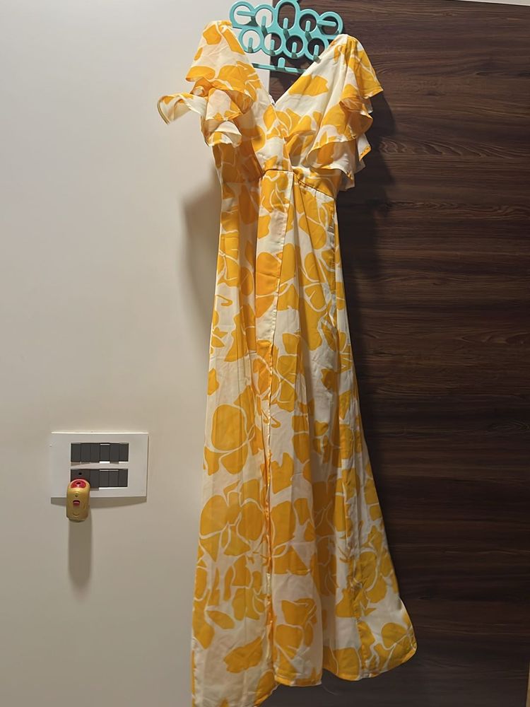 Sassafaras Yellow Maxi With Slit