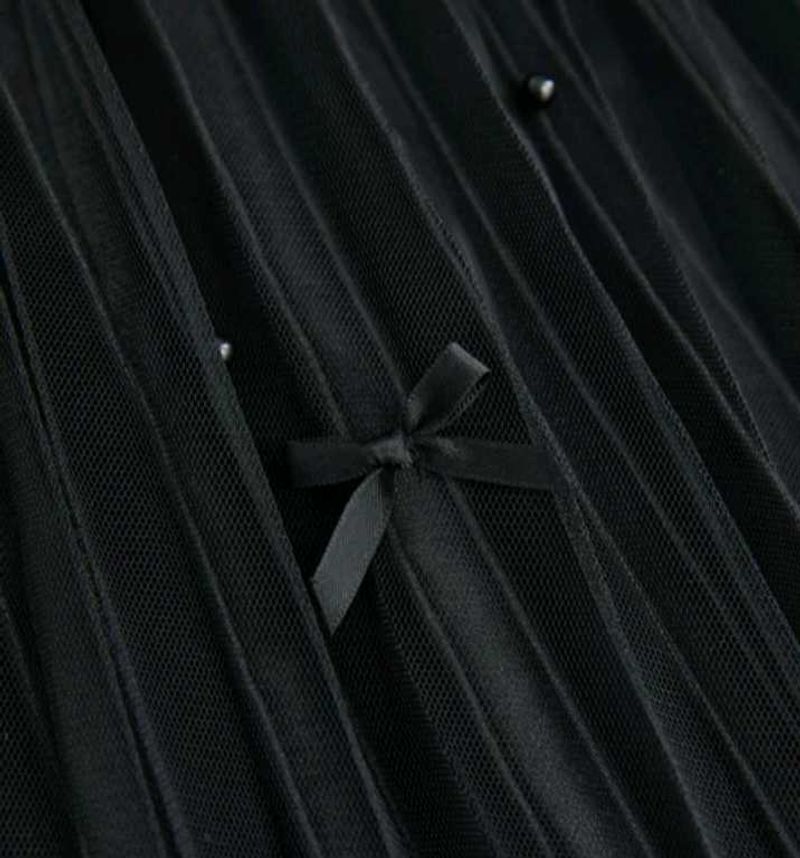 Pleated Black Skirt