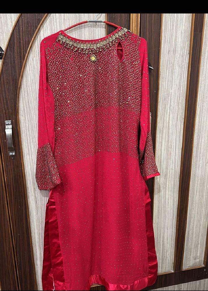 Amazing Suit With Diamond Work