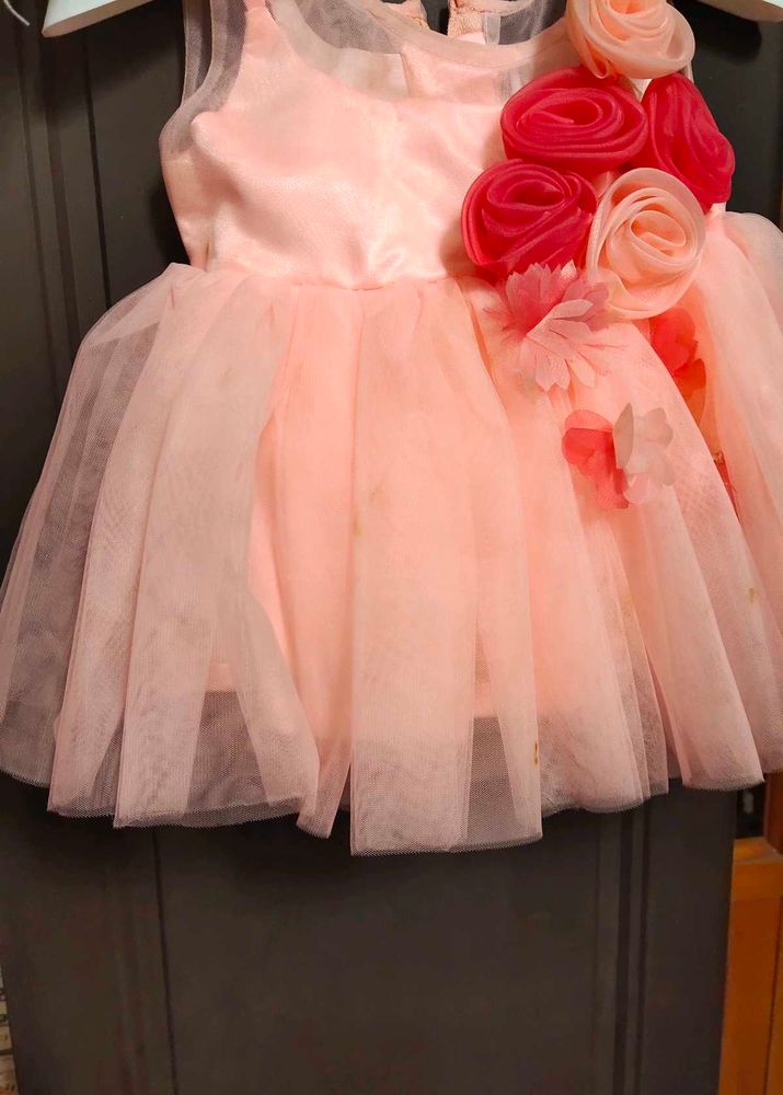 Cute Pink Flower Girl Dress