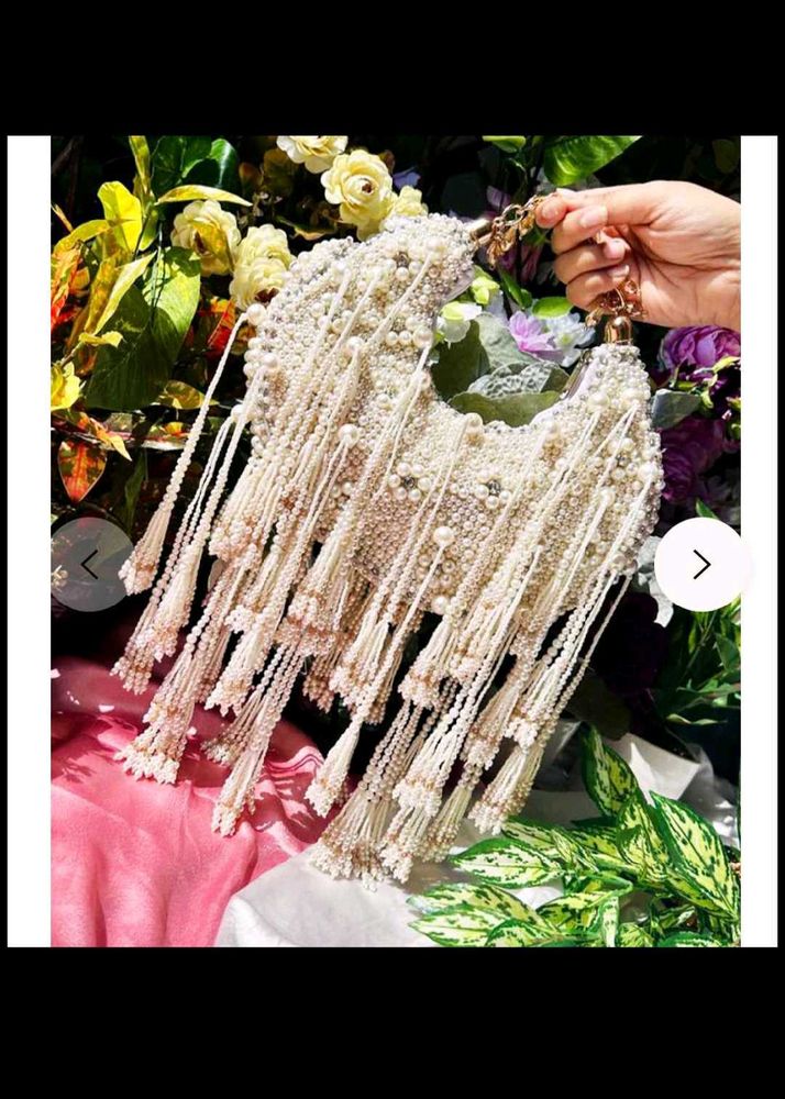 Beaded Fringe Handbag